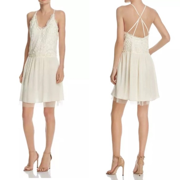 Freeway Ivory Lace Party Dress - Picture 1 of 7